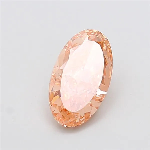 2.06ct Oval Lab Grown Diamond (Colour Fancy Intense Brownish Pink, Clarity VS1, IGI Certified)