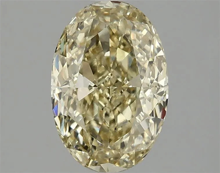 2.06ct Oval Lab Grown Diamond (Colour Fancy Intense Yellow, Clarity VS2, IGI Certified)