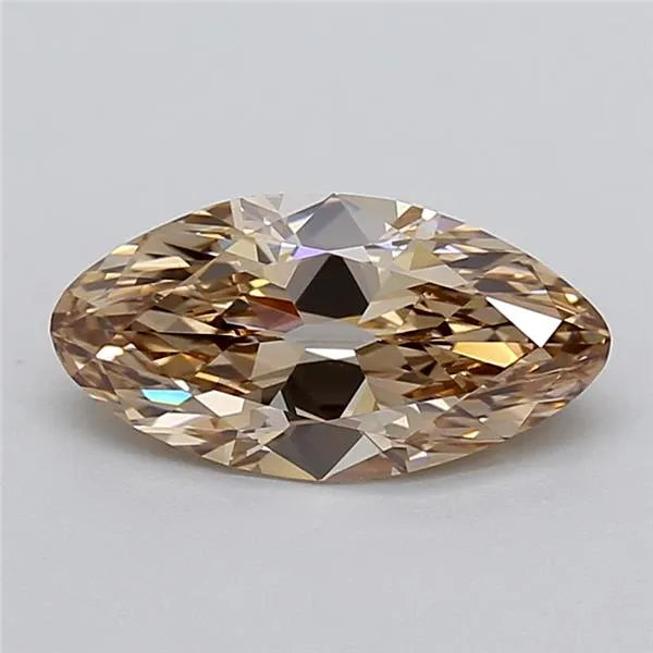 2.06ct Oval Lab Grown Diamond (Colour Fancy Light Brown, Clarity VVS2, IGI Certified)