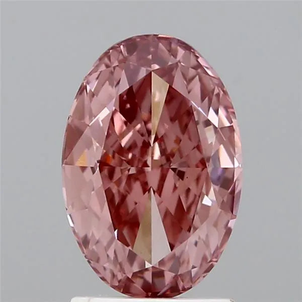 2.06ct Oval Lab Grown Diamond (Colour Fancy Vivid Pink, Clarity VS1, IGI Certified)