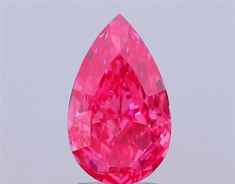 2.06ct Pear Lab Grown Diamond (Colour Fancy Vivid Red, Clarity VS1, IGI Certified)