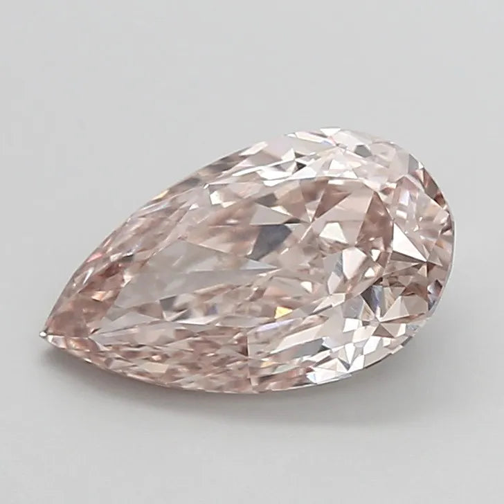 2.06ct Pear Lab Grown Diamond (Colour Very Light Brown, Clarity VVS2, IGI Certified)