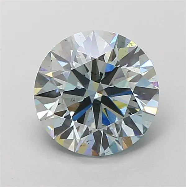 2.06ct Round Lab Grown Diamond (Colour Fancy Blue, Clarity VVS2, Cut ID, IGI Certified)