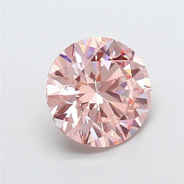 2.06ct Round Lab Grown Diamond (Colour Fancy Intense Pink, Clarity VVS2, Cut ID, IGI Certified)
