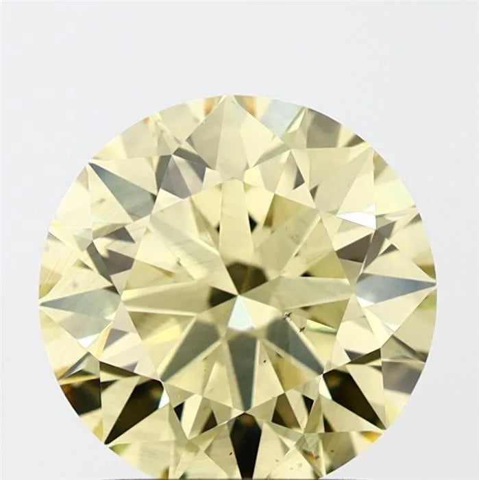 2.06ct Round Lab Grown Diamond (Colour Fancy Intense Yellow, Clarity VS2, Cut EX, IGI Certified)