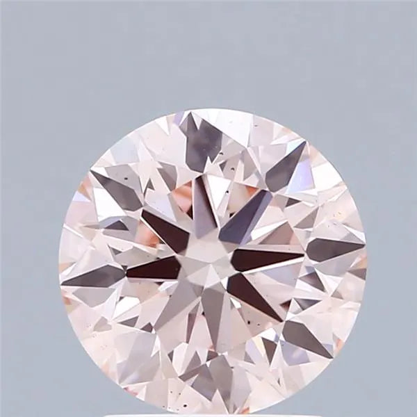2.06ct Round Lab Grown Diamond (Colour Fancy Pink, Clarity VS2, Cut EX, IGI Certified)
