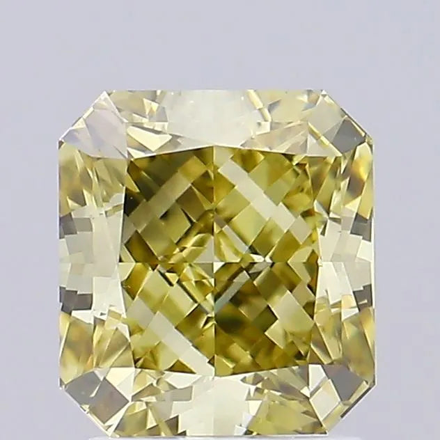 2.06ct Square radiant Lab Grown Diamond (Colour Fancy Gray Yellow, Clarity VVS2, IGI Certified)