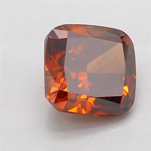 2.07ct Cushion modified Lab Grown Diamond (Colour Fancy Deep Orange, Clarity VS2, IGI Certified)