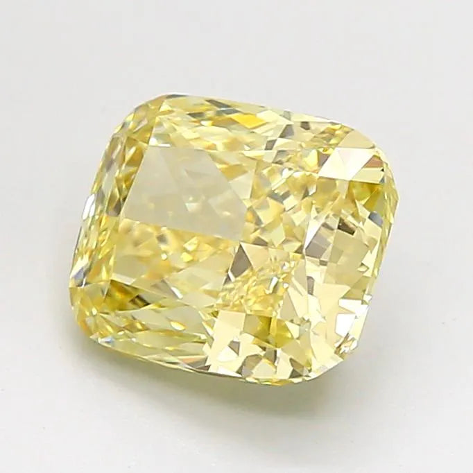 2.07ct Cushion modified Lab Grown Diamond (Colour Fancy Intense Yellow, Clarity VVS2, IGI Certified)