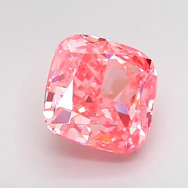 2.07ct Cushion modified Lab Grown Diamond (Colour Fancy Vivid Pink, Clarity VS1, IGI Certified)