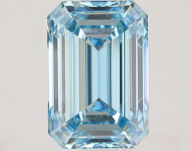 2.07ct Emerald Lab Grown Diamond (Colour Fancy Intense Blue, Clarity VS1, IGI Certified)