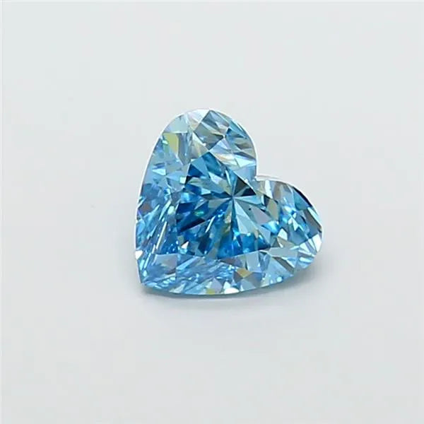 2.07ct Heart Lab Grown Diamond (Colour Fancy Vivid Blue, Clarity VS2, IGI Certified)