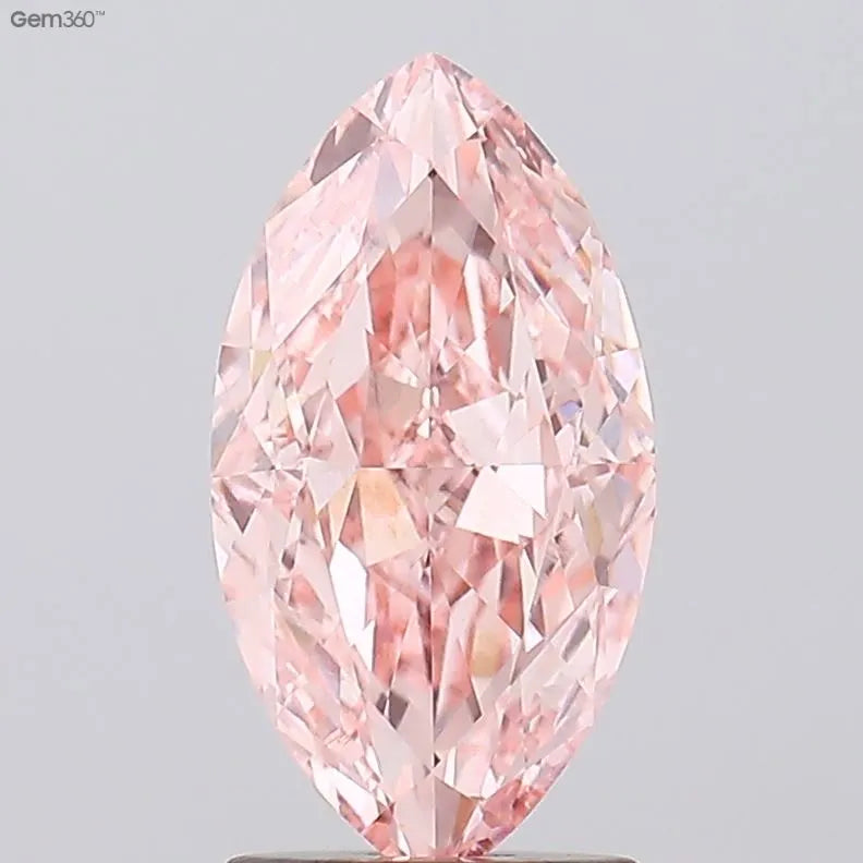 2.07ct Marquise Lab Grown Diamond (Colour Fancy Vivid Pink, Clarity VVS2, IGI Certified)