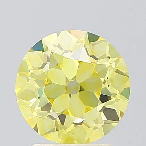 2.07ct Old european cut Lab Grown Diamond (Colour Fancy Intense Yellow, Clarity VVS2, IGI Certified)