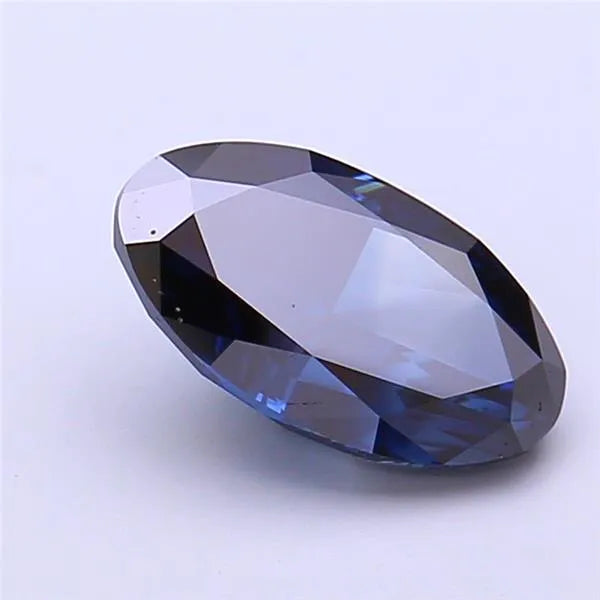 2.07ct Oval Lab Grown Diamond (Colour Fancy Deep Blue, Clarity VS1, IGI Certified)