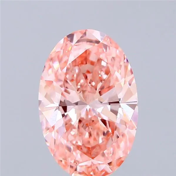 2.07ct Oval Lab Grown Diamond (Colour Fancy Vivid Pink, Clarity VS1, IGI Certified)