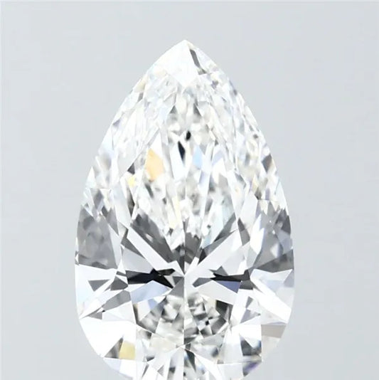 2.07ct Pear Lab Grown Diamond (Colour F, Clarity VVS2, IGI Certified)