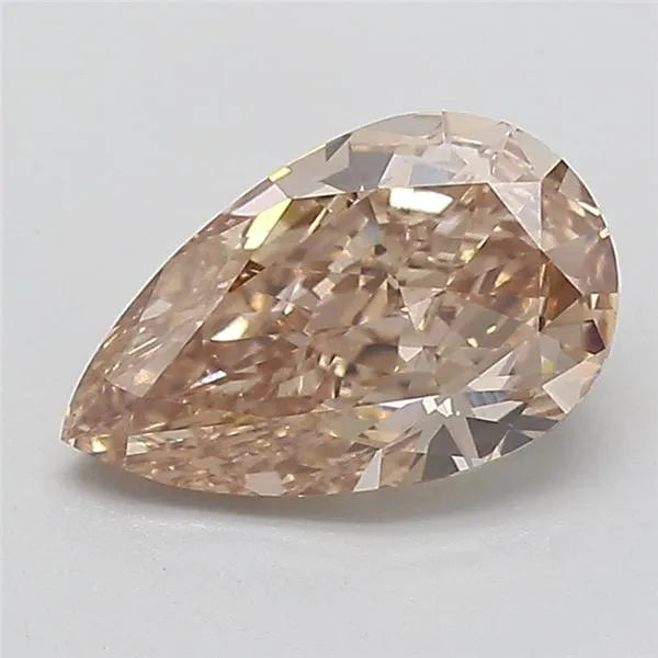 2.07ct Pear Lab Grown Diamond (Colour Fancy Brown, Clarity VS1, IGI Certified)