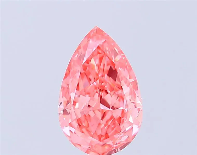 2.07ct Pear Lab Grown Diamond (Colour Fancy Vivid Pink, Clarity VVS2, IGI Certified)