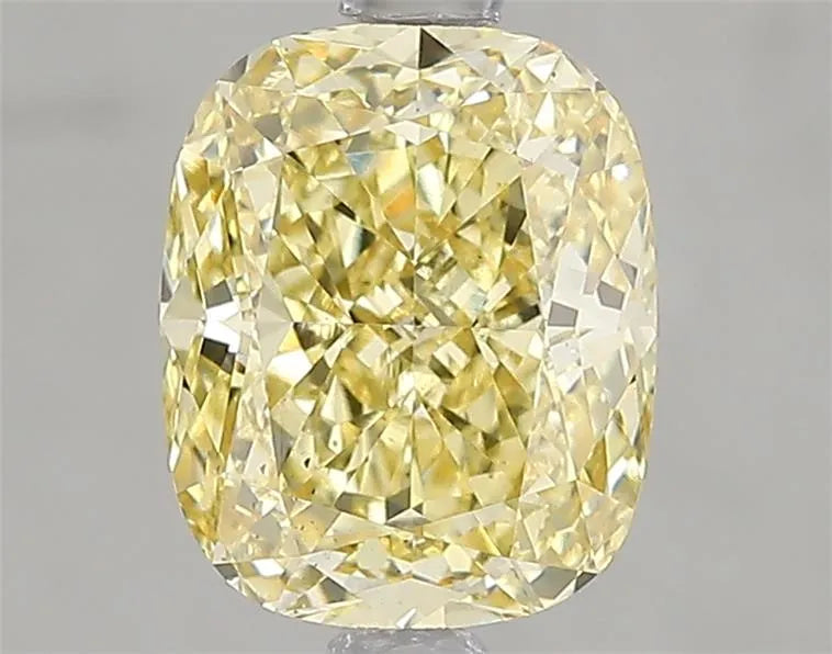 2.08ct Cushion modified Lab Grown Diamond (Colour Fancy Intense Yellow, Clarity VS2, IGI Certified)