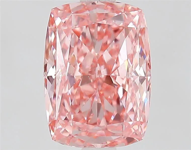 2.08ct Cushion modified Lab Grown Diamond (Colour Fancy Vivid Pink, Clarity VVS1, IGI Certified)