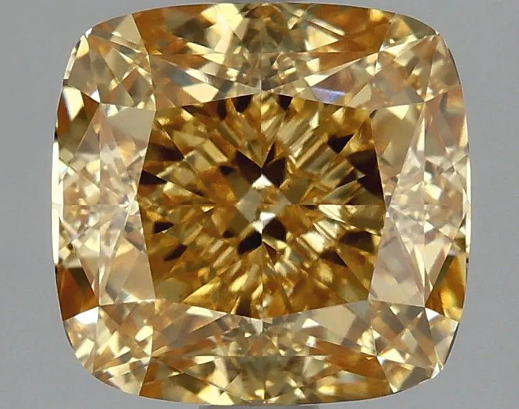 2.08ct Cushion modified Lab Grown Diamond (Colour Fancy Vivid Yellow, Clarity VS1, IGI Certified)
