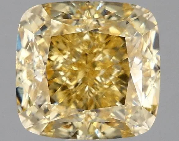 2.08ct Cushion modified Lab Grown Diamond (Colour Fancy Vivid Yellow, Clarity VS1, IGI Certified)