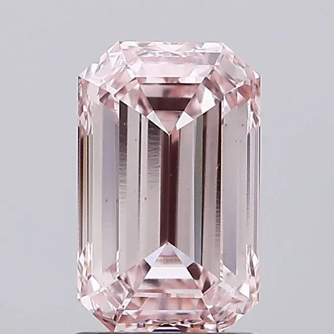 2.08ct Emerald Lab Grown Diamond (Colour Fancy Pink, Clarity VS1, IGI Certified)