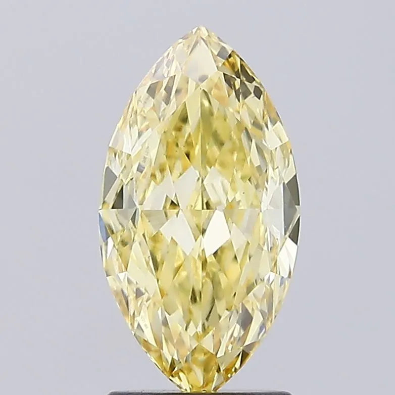 2.08ct Marquise Lab Grown Diamond (Colour Fancy Intense Yellow, Clarity VS1, IGI Certified)