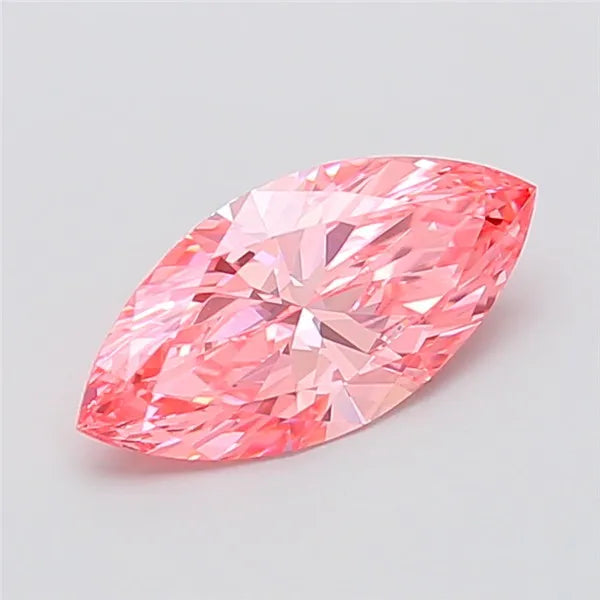 2.08ct Marquise Lab Grown Diamond (Colour Fancy Vivid Pink, Clarity VVS2, IGI Certified)