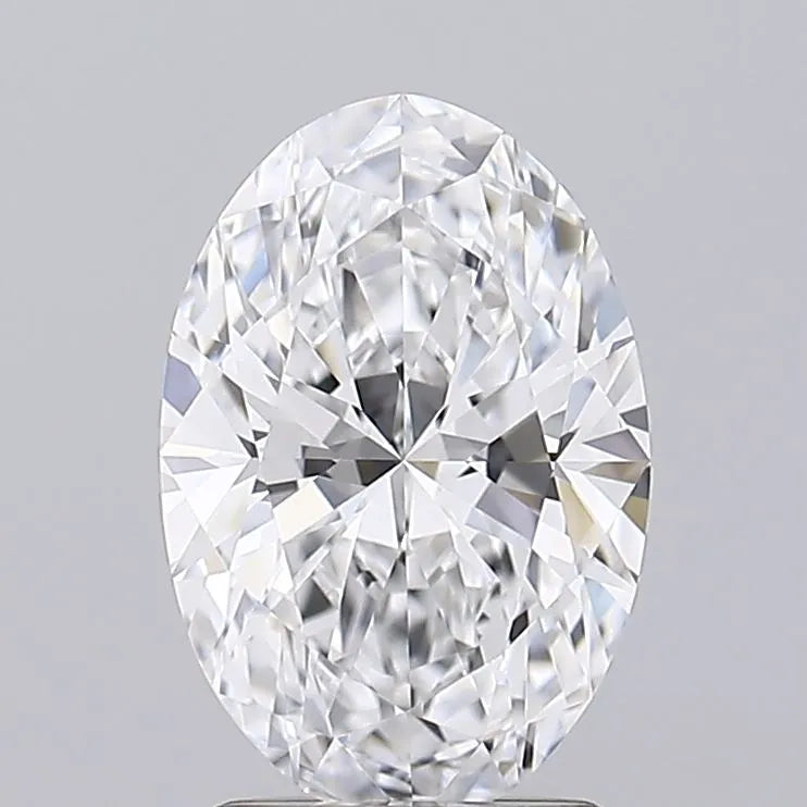 2.08ct Oval Lab Grown Diamond (Colour D, Clarity IF, IGI Certified)