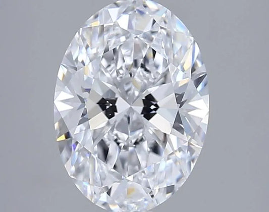 2.08ct Oval Lab Grown Diamond (Colour D, Clarity IF, IGI Certified)