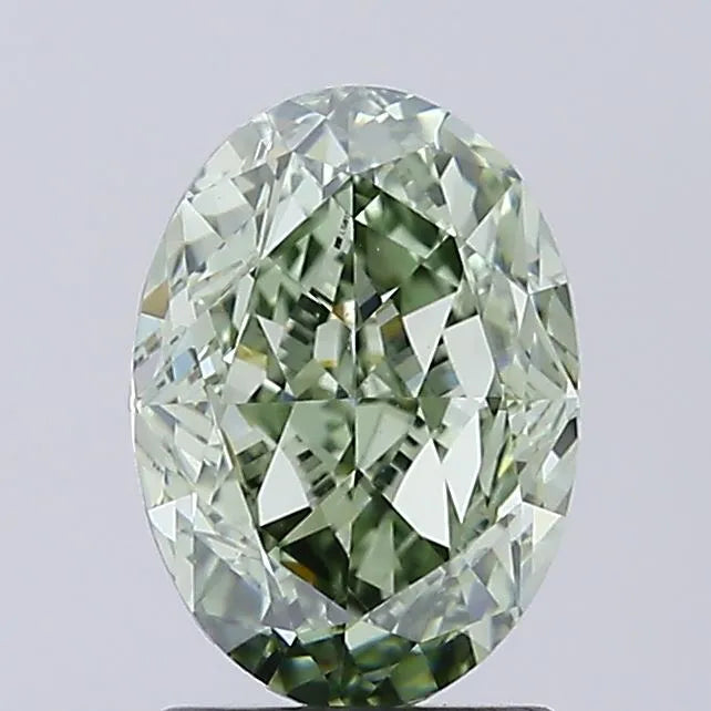 2.08ct Oval Lab Grown Diamond (Colour Fancy Intense Green, Clarity VS1, IGI Certified)