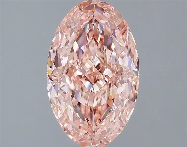 2.08ct Oval Lab Grown Diamond (Colour Fancy Vivid Pink, Clarity VVS2, IGI Certified)
