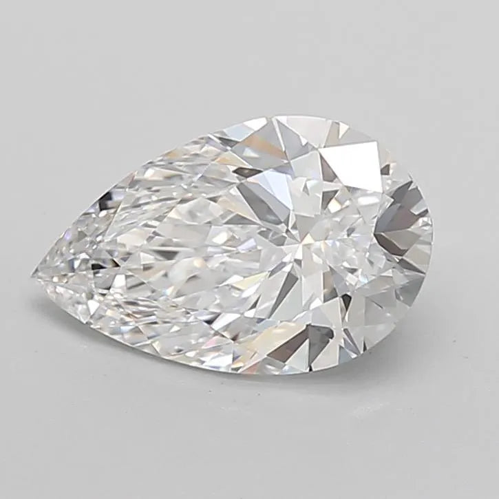 2.08ct Pear Lab Grown Diamond (Colour D, Clarity IF, Cut EX, IGI Certified)
