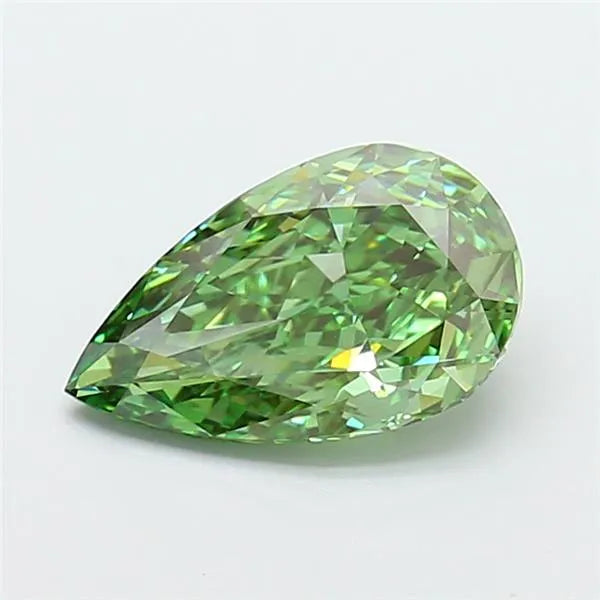 2.08ct Pear Lab Grown Diamond (Colour Fancy Vivid Green, Clarity VS1, IGI Certified)