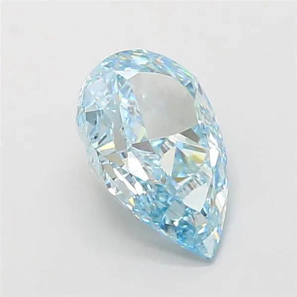 2.08ct Pear Lab Grown Diamond (Colour Fancy Vivid Greenish Blue, Clarity VS1, IGI Certified)