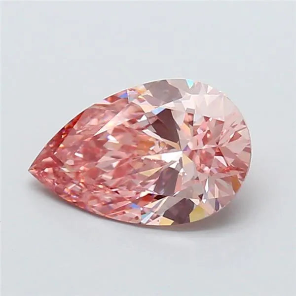 2.08ct Pear Lab Grown Diamond (Colour Fancy Vivid Pink, Clarity VVS2, IGI Certified)