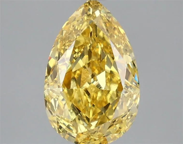 2.08ct Pear Lab Grown Diamond (Colour Fancy Vivid Yellow, Clarity VS1, IGI Certified)
