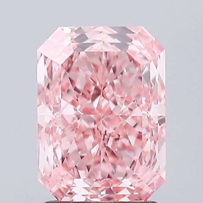 2.08ct Radiant Lab Grown Diamond (Colour Fancy Vivid Pink, Clarity VVS2, IGI Certified)