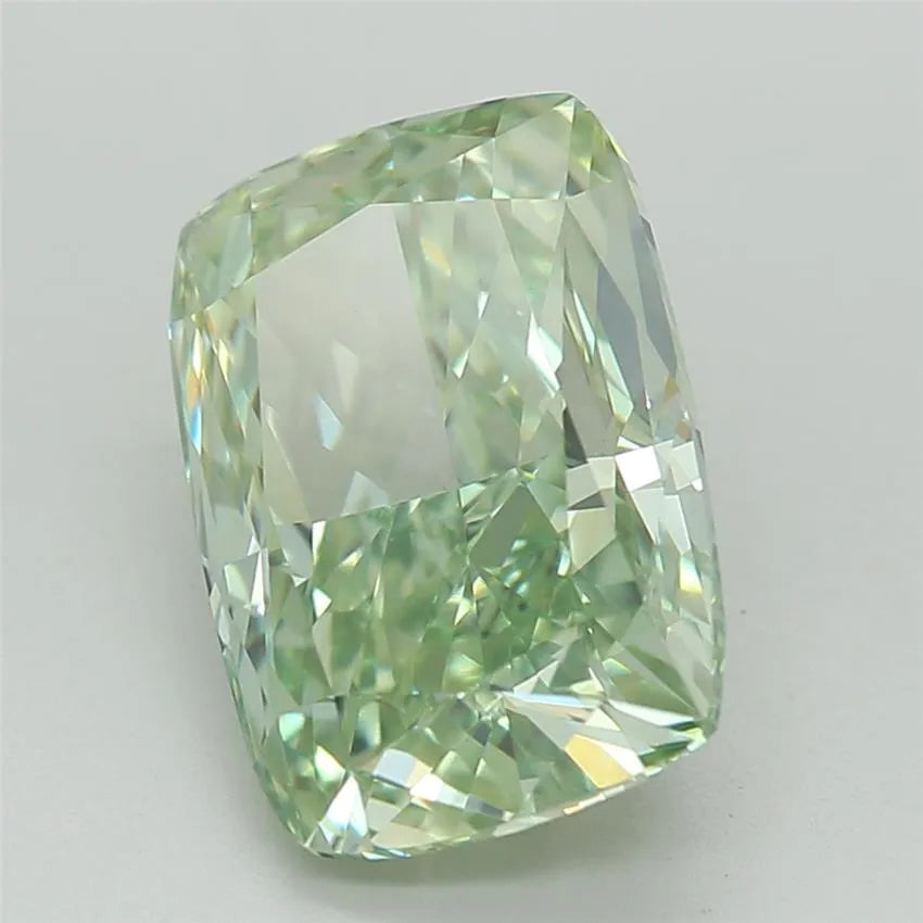 2.09ct Cushion modified Lab Grown Diamond (Colour Fancy Vivid Green, Clarity VVS2, IGI Certified)