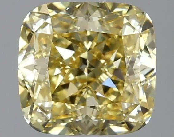 2.09ct Cushion modified Lab Grown Diamond (Colour Fancy Vivid Yellow, Clarity VS1, IGI Certified)