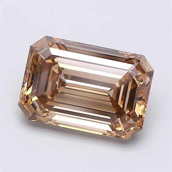 2.09ct Emerald Lab Grown Diamond (Colour Fancy Brown, Clarity VS1, IGI Certified)