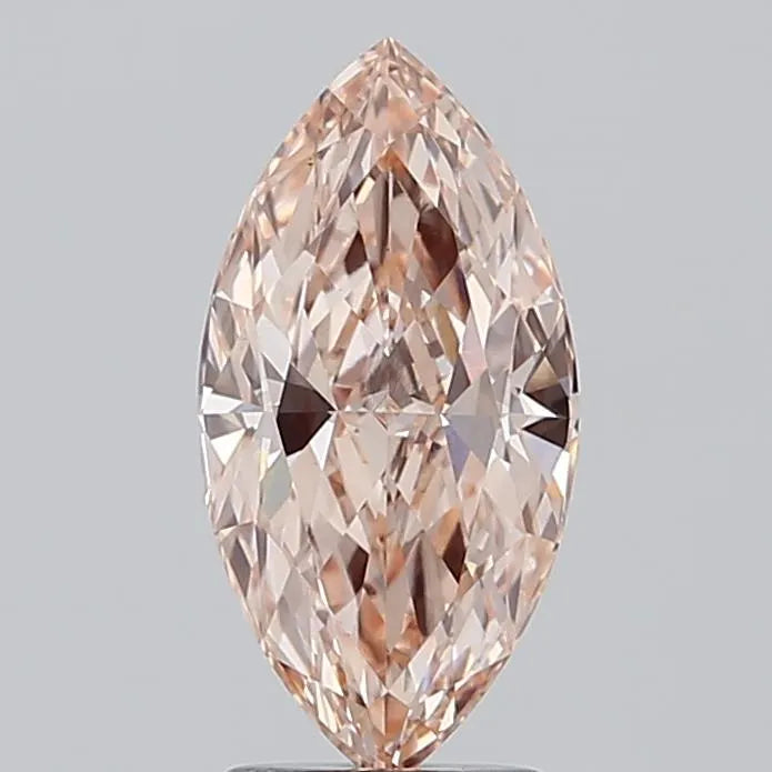 2.09ct Marquise Lab Grown Diamond (Colour Fancy Intense Orangey Pink, Clarity VS1, IGI Certified)