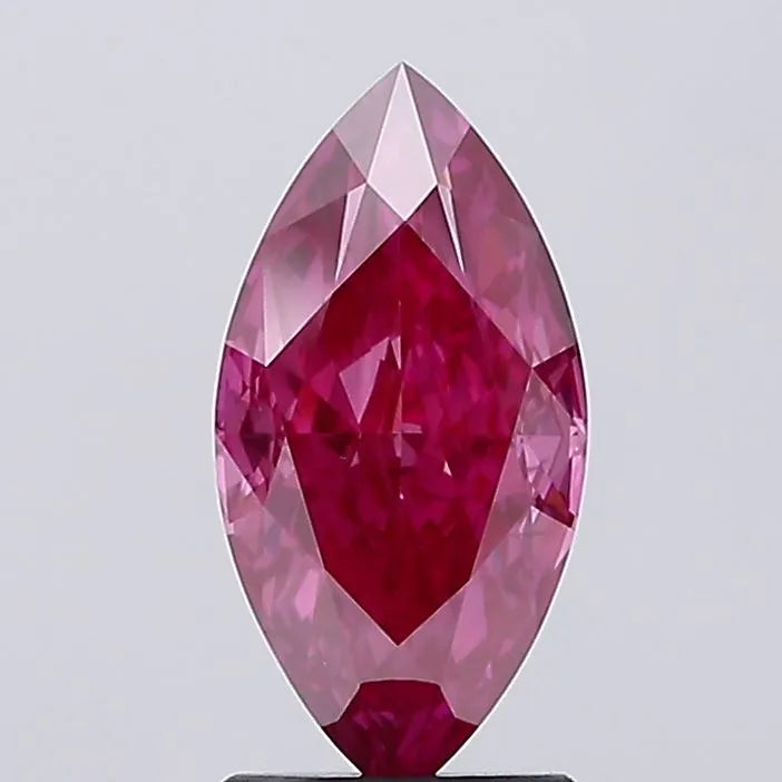 2.09ct Marquise Lab Grown Diamond (Colour Fancy Vivid Pink, Clarity SI1, IGI Certified)