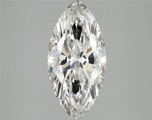 2.09ct Marquise Lab Grown Diamond (Colour G, Clarity VVS2, IGI Certified)