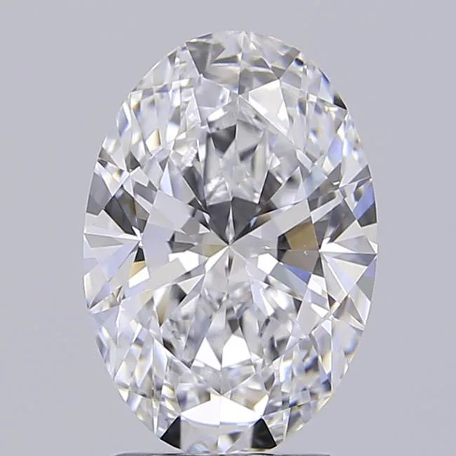 2.09ct Oval Lab Grown Diamond (Colour D, Clarity IF, Cut EX, GIA Certified)