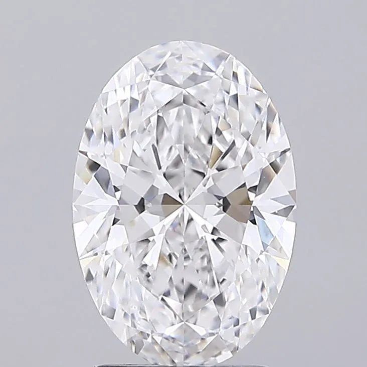 2.09ct Oval Lab Grown Diamond (Colour D, Clarity VVS2, IGI Certified)