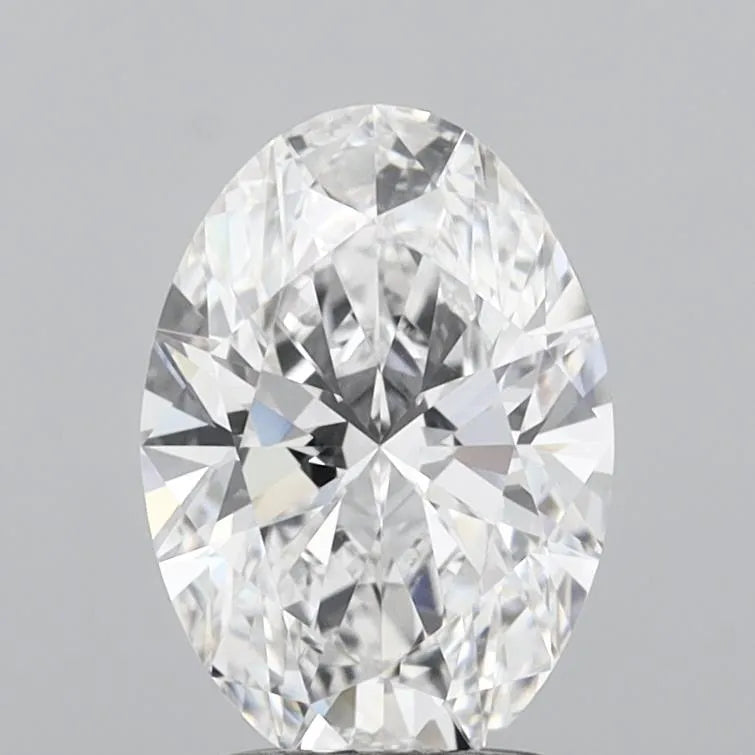 2.09ct Oval Lab Grown Diamond (Colour D, Clarity VVS2, IGI Certified)