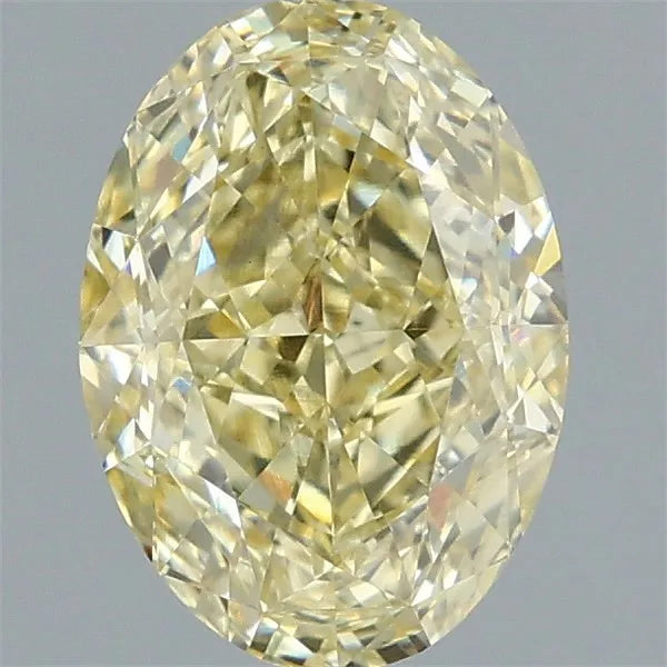 2.09ct Oval Lab Grown Diamond (Colour Fancy Intense Yellow, Clarity VVS2, IGI Certified)